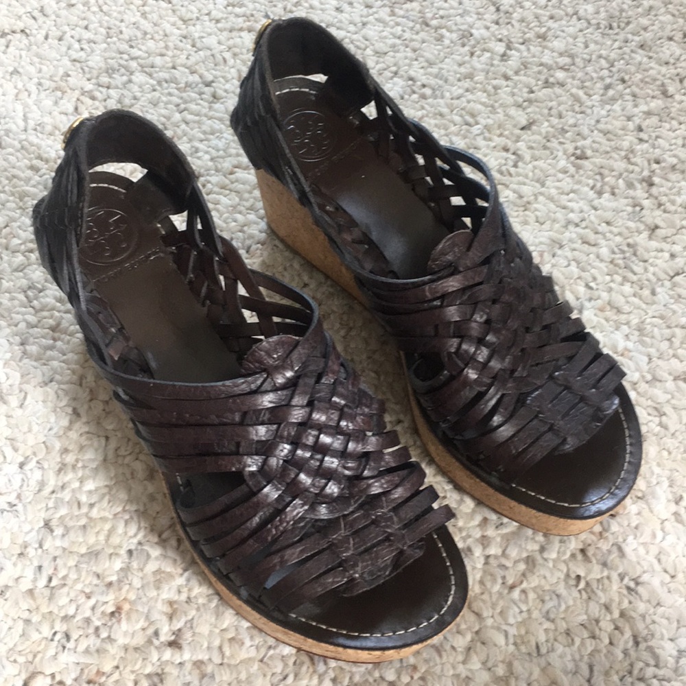 Tory Burch huarache wedge sandals